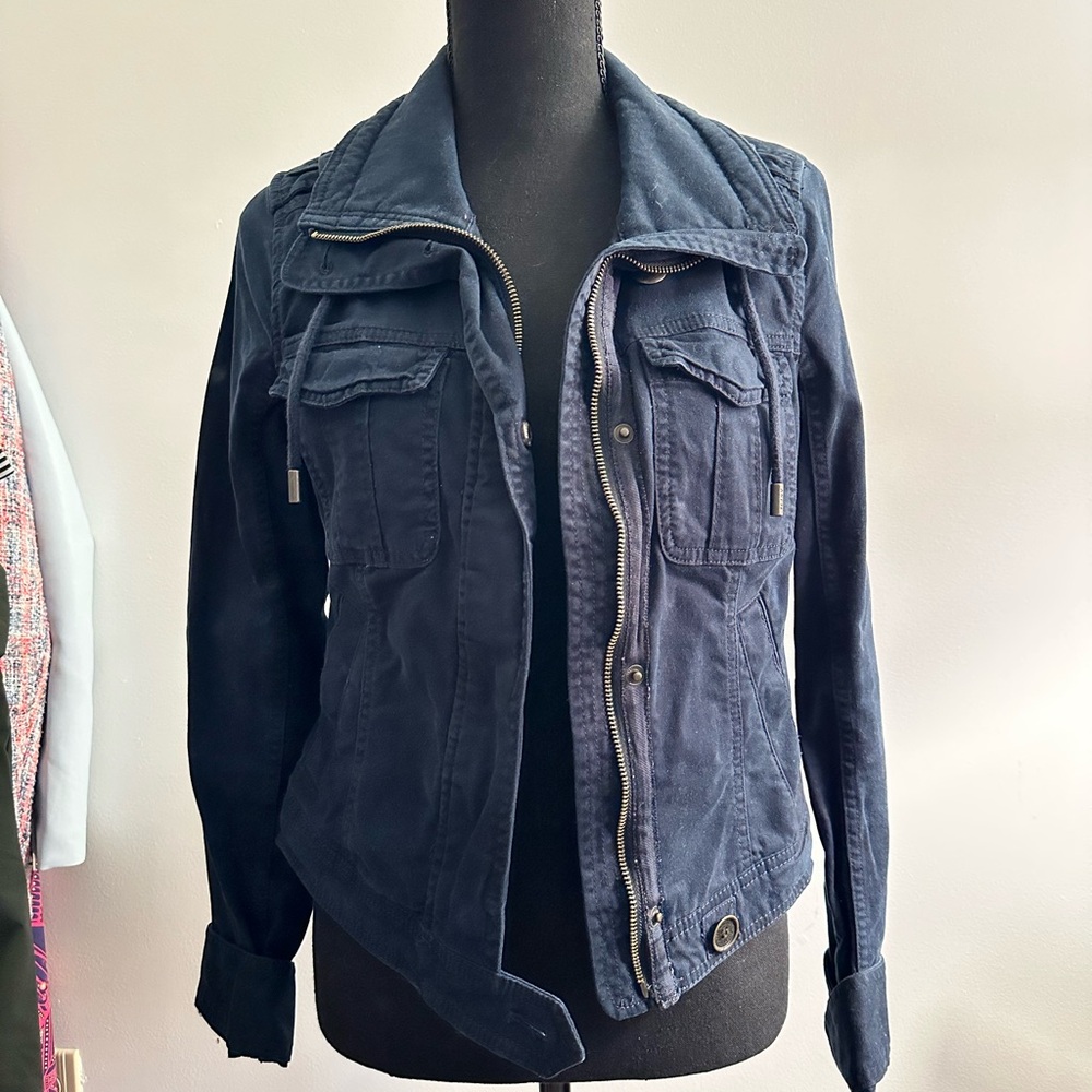 Abercrombie & Fitch Blue Utility Jacket Classic Fit
